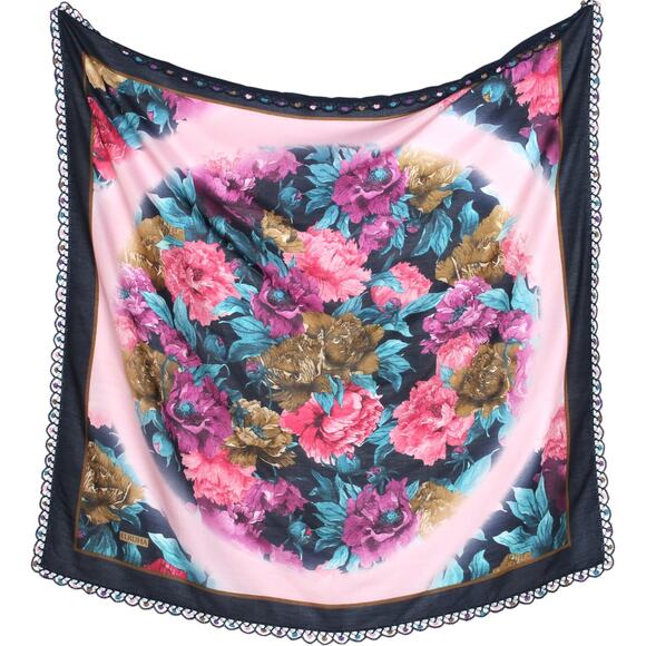 Tulbent Scarf Handmade Crochet Detailing NWOT - Picture 3 of 9